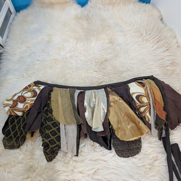 Handcrafted By Jayelle Women's Multicolor Tribal Festival Jungle Mini Skirt - Picture 1 of 8